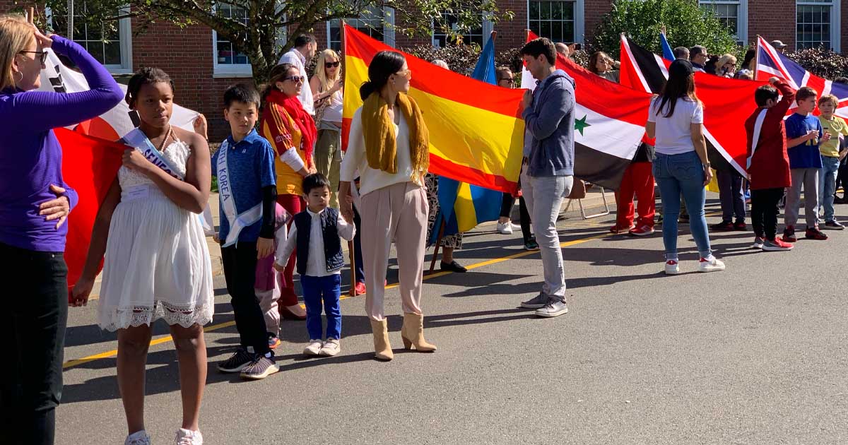 Julian Curtiss Elementary School UN Day Parade 2023 - Greenwich CT